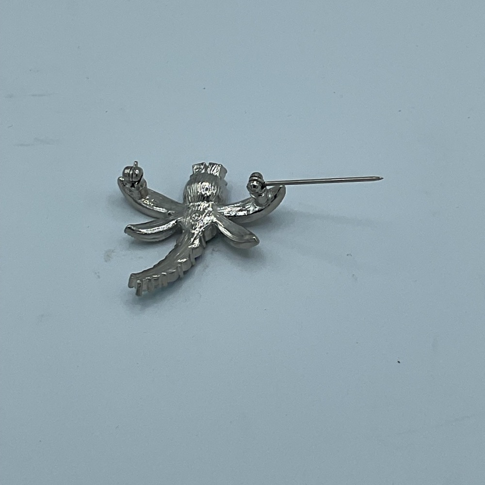 “DRAGONFLY” VINTAGE RHINESTONE PIN/ BROOCH. - Picture 10 of 11